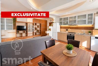 Apartament cu 2 camere semidecomandat, mobilat în Bună Ziua
