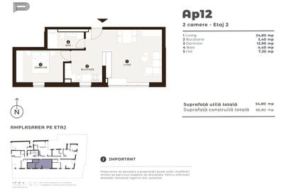 Apartament cu 2 camere în Vitan - 1