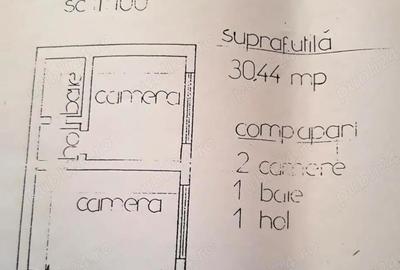 Garsonieră semidecomandată în Central
