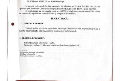 Teren de 3063 mp, în Ghercești - 2