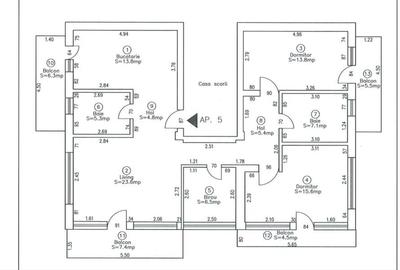Apartament cu 4 camere semidecomandat în Dosu Bricii - 1