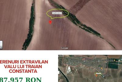 Teren agricol extravilan de 3000 mp, în Valu lui Traian