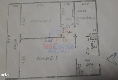 Apartament cu 2 camere decomandat în Nicolina