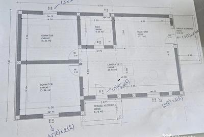 Casă cu 3 camere cu Teren 350 Mp în Vișan