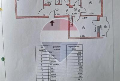 Apartament cu 3 camere decomandat în Viilor