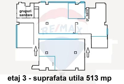 Birou, de 513 mp, în Centrul Civic - 3
