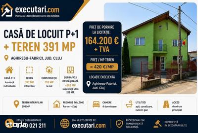Casă cu 3 camere cu Teren 391 Mp în Aghireșu - 1