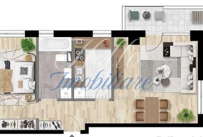 Apartament cu 2 camere decomandat în Între Lacuri - 7
