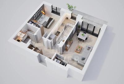 Apartament cu 2 camere decomandat în Exterior Vest - 3