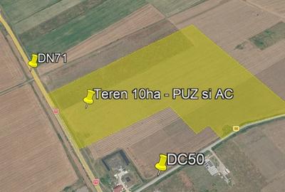 Teren Construcții intravilan de 99330 mp, în Ulmi - 1