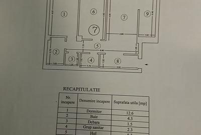 Apartament cu 3 camere decomandat în Central - 1