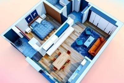 Apartament cu 2 camere decomandat în Vișani - 3