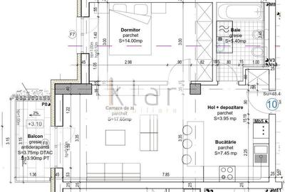 Apartament cu 2 camere semidecomandat în Baciu - 3