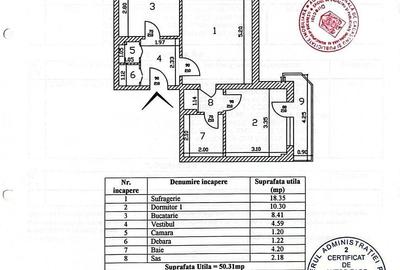 Apartament cu 2 camere semidecomandat în Grivița