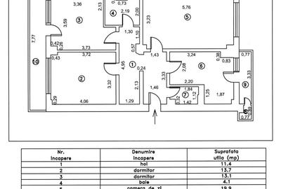 Apartament cu 3 camere decomandat în Dorobanți