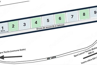 Teren de 1030 mp, în Central