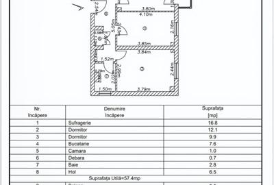 Apartament cu 3 camere decomandat în Micro 39