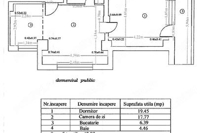Apartament cu 2 camere semidecomandat, mobilat în Central
