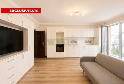 Apartament cu 2 camere semidecomandat, mobilat în Florești