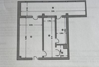 Apartament cu 2 camere în Prundu