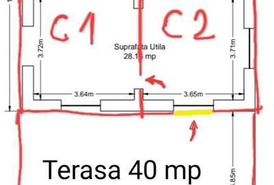 Apartament cu 2 camere decomandat în Ultracentral