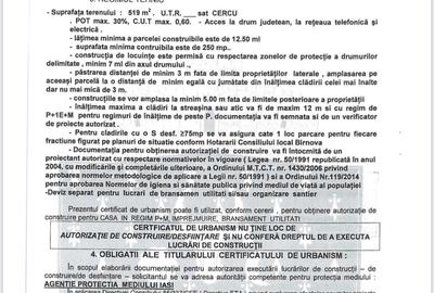 Teren de 730 mp, în Cug - 2