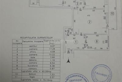 Apartament cu 3 camere semidecomandat în Vatra Luminoasă