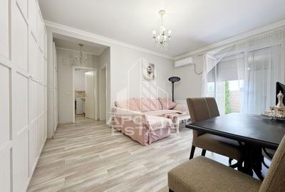 Apartament cu 2 camere semidecomandat, mobilat în Giroc