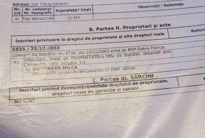 Teren de 11510 mp, în Văliug
