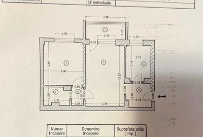 Apartament cu 2 camere semidecomandat în Fundeni