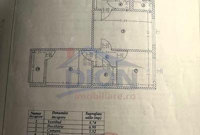 Apartament cu 3 camere semidecomandat în Ghencea