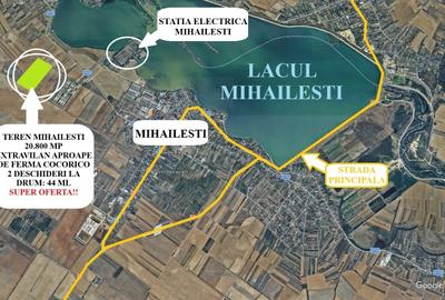 Teren extravilan de 20800 mp, în Mihăilești
