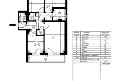 Apartament cu 3 camere decomandat în Central - 11