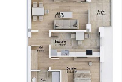 Apartament cu 2 camere decomandat în 1 Decembrie 1918 - 3