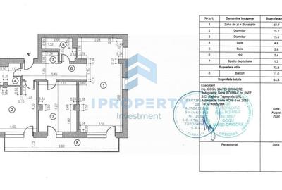 Apartament cu 3 camere în Timpuri Noi
