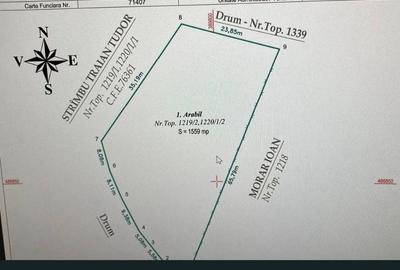 Teren de 1560 mp, în Săsciori