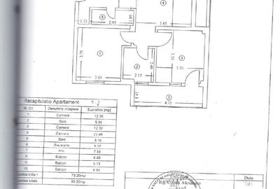 Apartament cu 3 camere semidecomandat în Copou