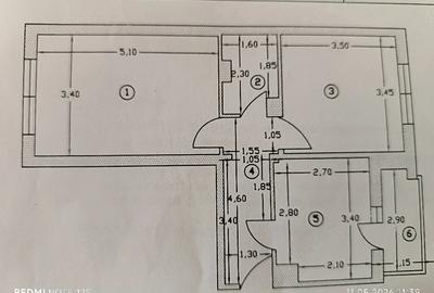 Apartament cu 2 camere decomandat în Central