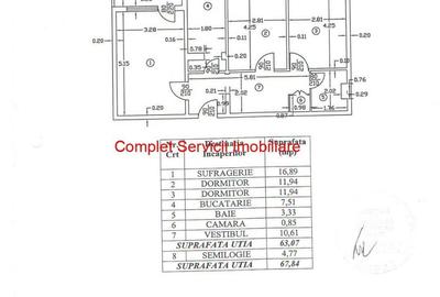 Apartament cu 3 camere în Drumul Taberei