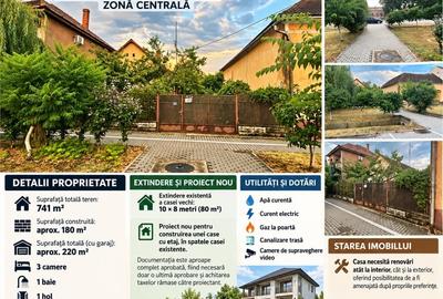 Casă cu 3 camere în Central