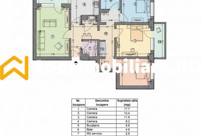 Apartament cu 4 camere decomandat în Tineretului