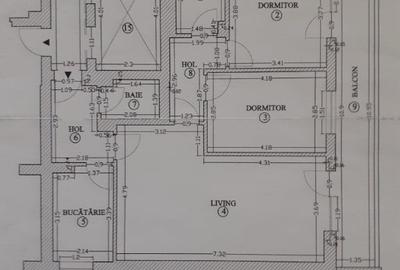 Apartament cu 3 camere decomandat în Central - 2