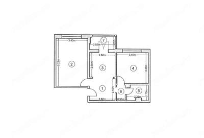 Apartament cu 2 camere decomandat, mobilat în Central - 2