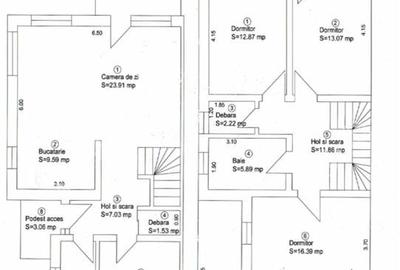 Duplex cu 5 camere cu Canalizare în Central - 8