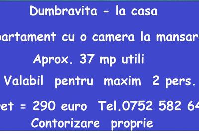 Garsonieră semidecomandată în Dumbrăvița