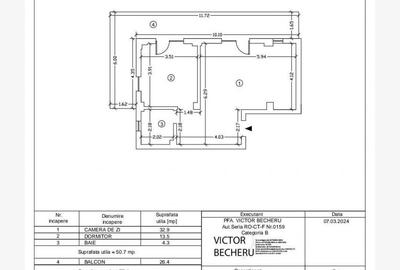 Apartament cu 2 camere decomandat în Nord - 11