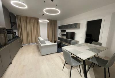Apartament cu 2 camere semidecomandat, mobilat în Pipera