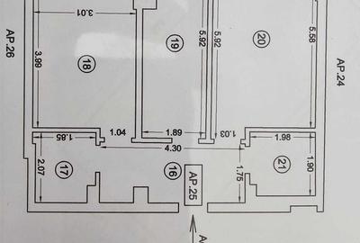 Apartament cu 2 camere decomandat în Central