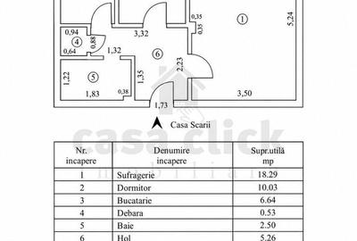 Apartament cu 2 camere în Central
