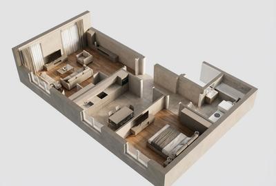 Apartament cu 2 camere în Iris